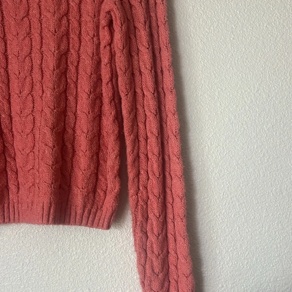 American Eagle Coral Knitted Sweater Size Small - Picture 6 of 8